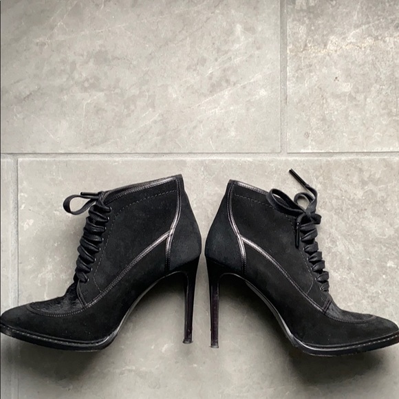 BURBERRY Prorsum Suede/fur Ankle boots - Picture 4 of 7